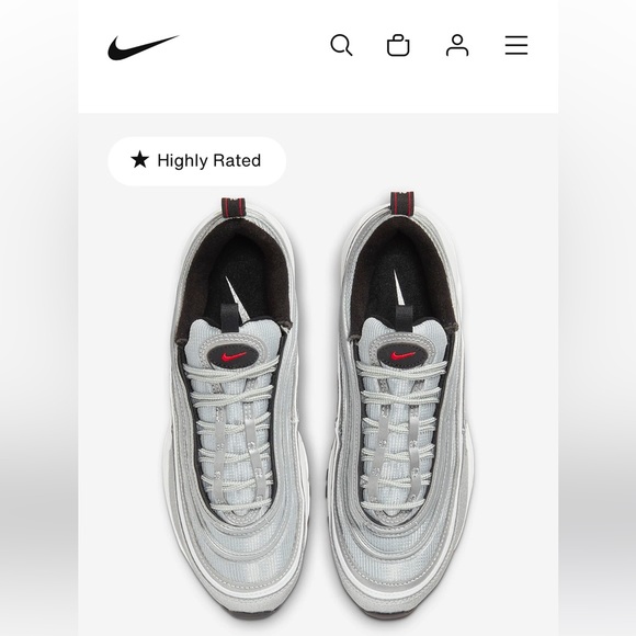 nike air max 97 size 10 gray worn 1x - Picture 14 of 16